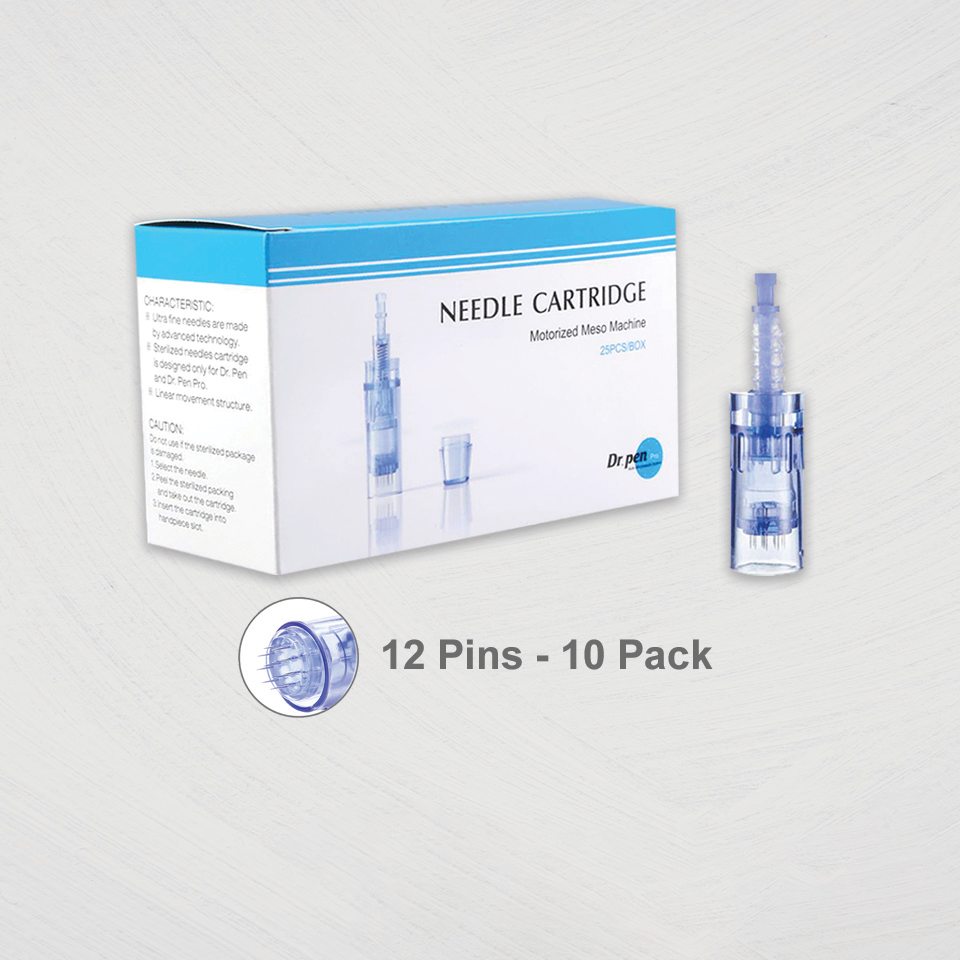 12 Pin Cartridges - DermaPen and Dr. Pen